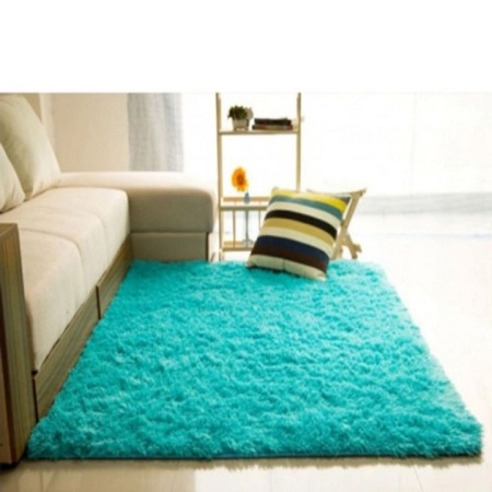 Fluffy Soft and Tender Carpet blue 5*8 green 5 *8