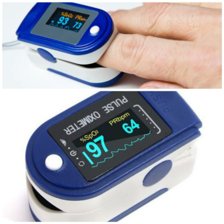 Pulse Oximeter, Finger Pulse Oximeter with OLED Display