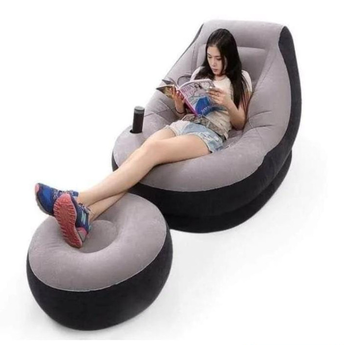 Intex inflatable seat with pump and foot rest