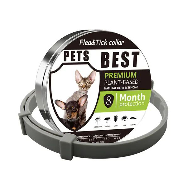 Pet Anti Flea And Tick Collar Cat 8 Month Protection + Storage Tin