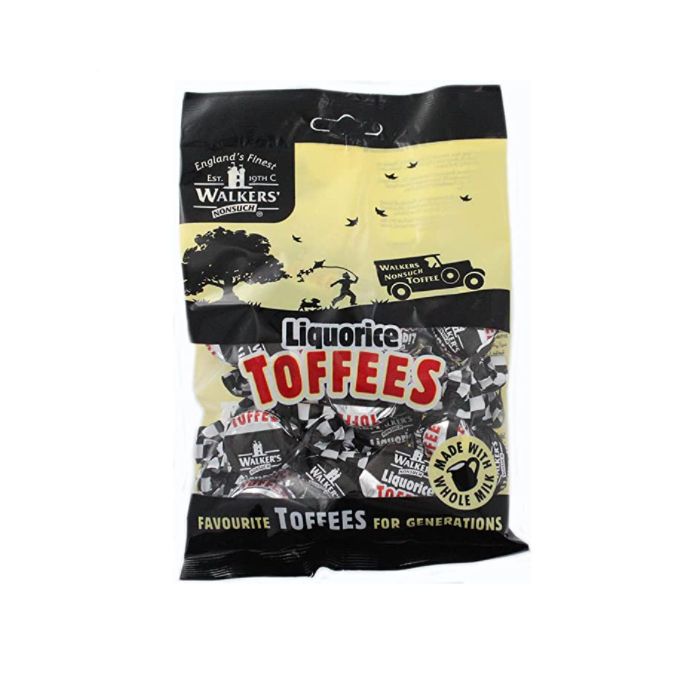 WALKERS Toffees Liquorice 150g
