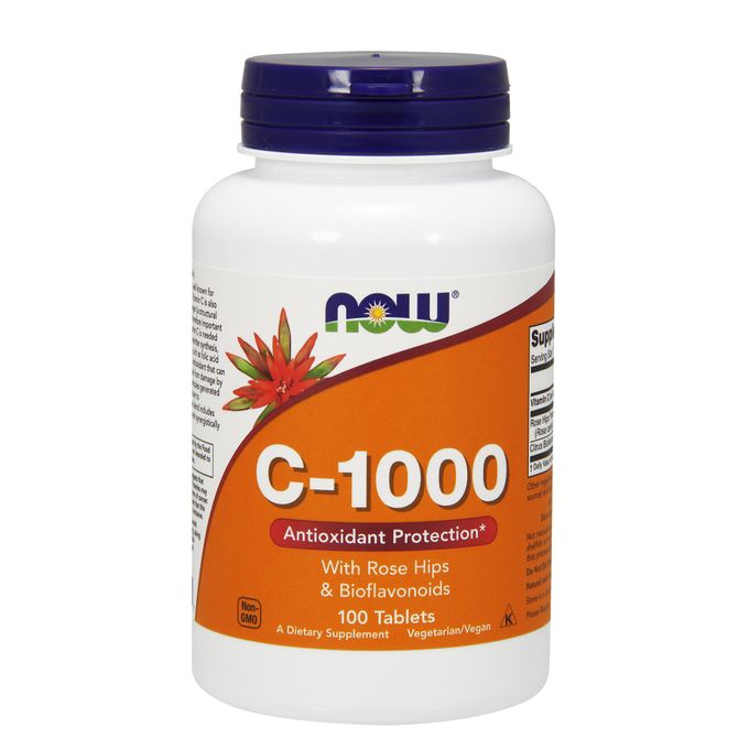 C-1000 100 Tablets ,Antioxidant Protection With Rose Hips And Bioflavonoids.