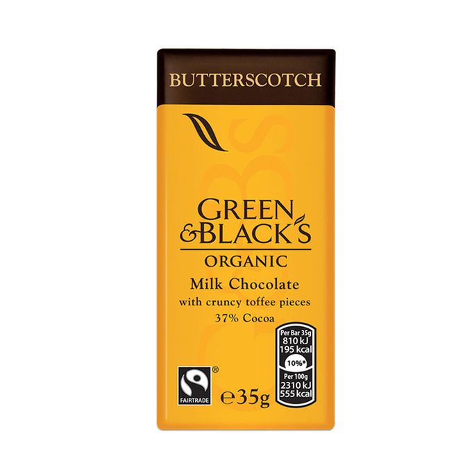 Organic Milk Butterscotch with Crunchy Toffee Pieces 90gm