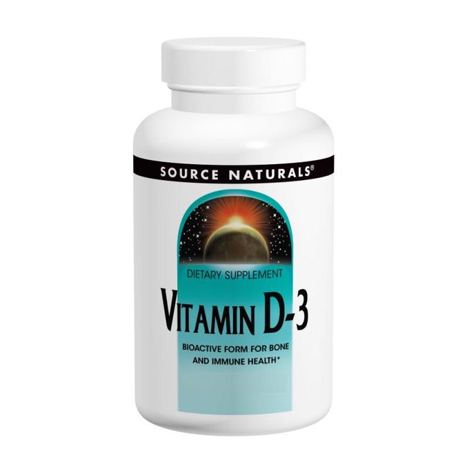 Source Naturals Vitamin D-3 5000 IU 60 Caps