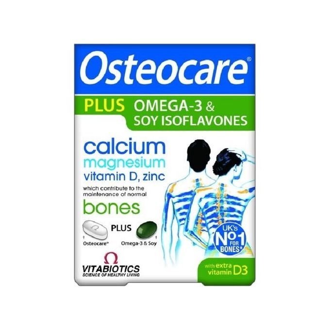 Osteocare Plus Tablets 84s Soy Isoflavones And 0mega-3 Capsules.