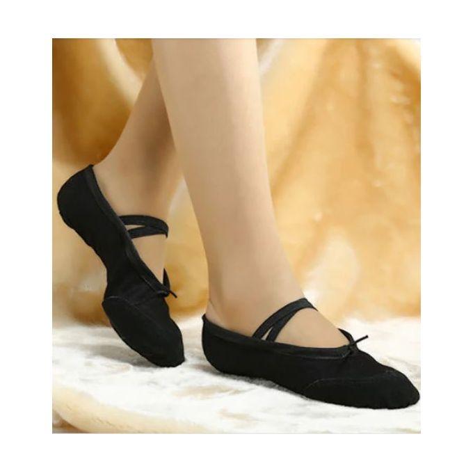 Black Ballet Dancing Shoes