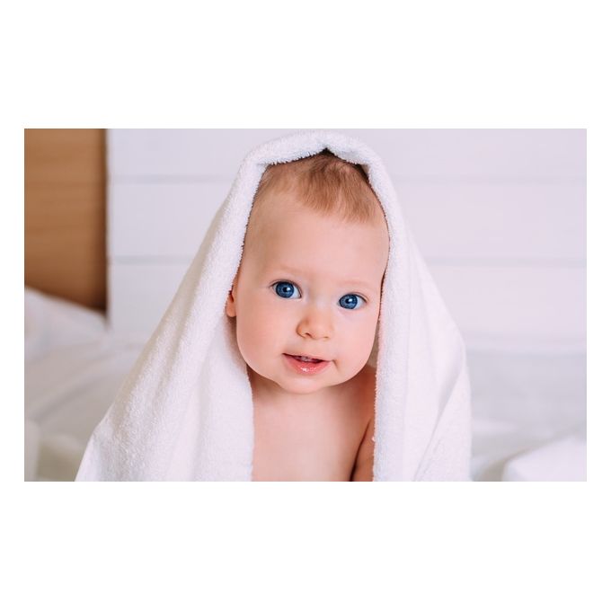 Fashion Baby Bath Towel Cotton & Soft -white