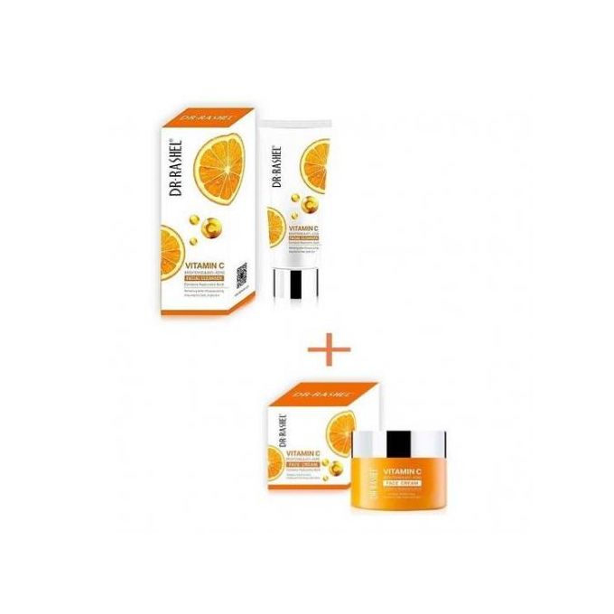 Vitamin C Brightening & Anti-Aging Facial Cleanser + Cream