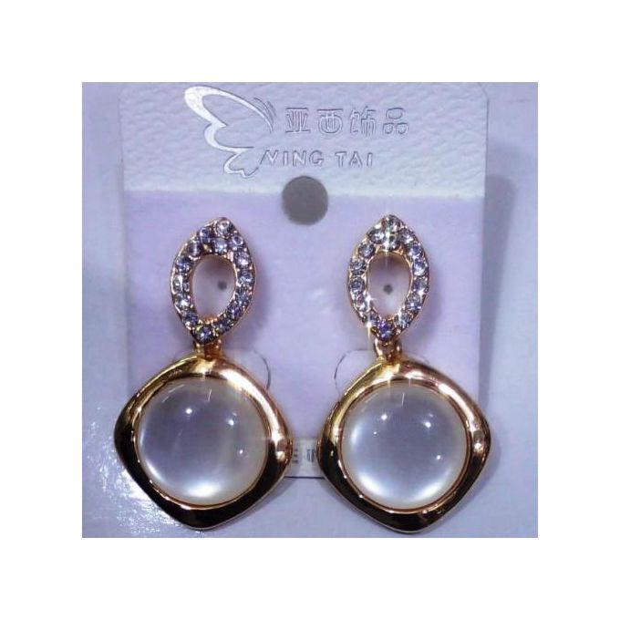 Simulated Pearl Stud Earrings For Women