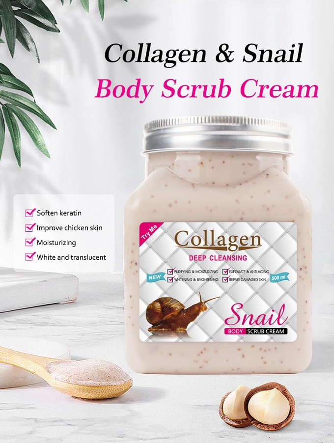Collagen Snail Face And Body Scrub