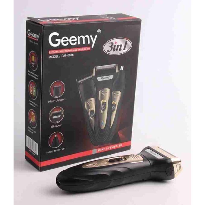 Geemy 3 In 1 Rechargeable Hair Trimmer