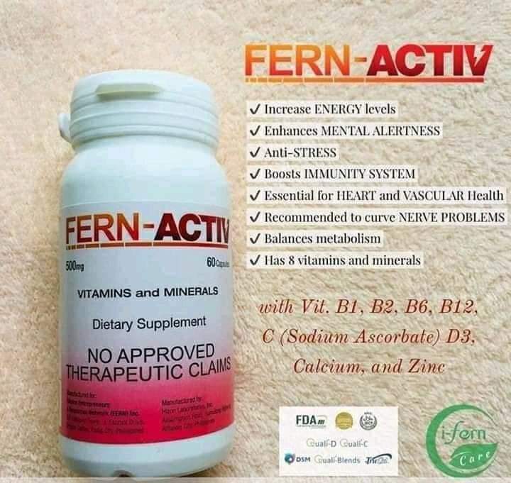 Fern-Active Vitamins and Minerals Dietary Supplement