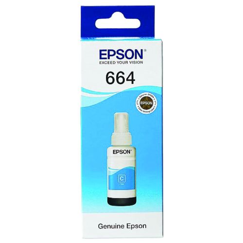 Epson 664 Original Eco Tank Ink Bottle - Cyan