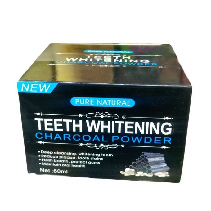 Pure Natural Teeth Whitening Charcoal Powder - 60ml