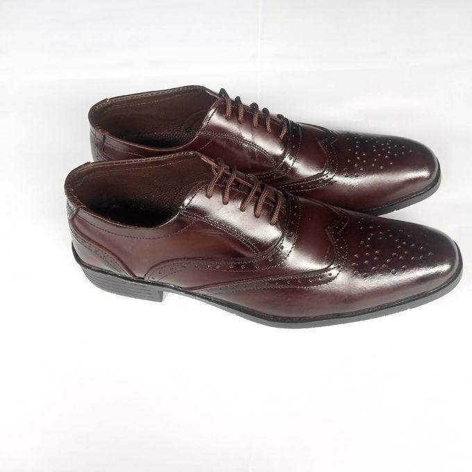 Fashion Mens Official Leather Shoes - Brown