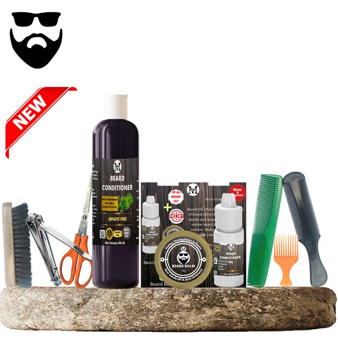Beard Conditioner Full Kit -For Itchy,Weak & Patchy Beards