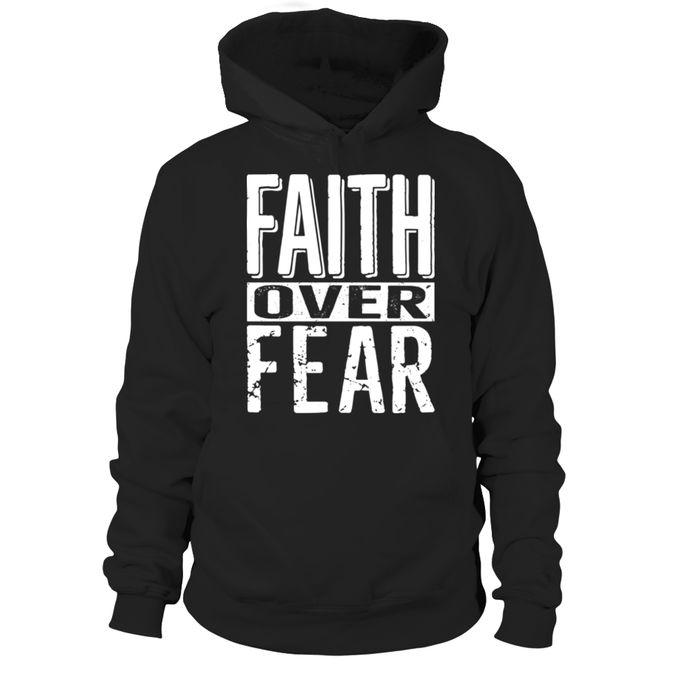 Faith Over Fear Christian Evangelical Hoodie