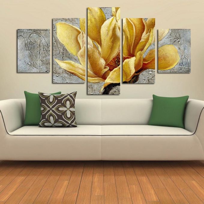 5Pcs Art Poster Hanging Picture - Flowers
