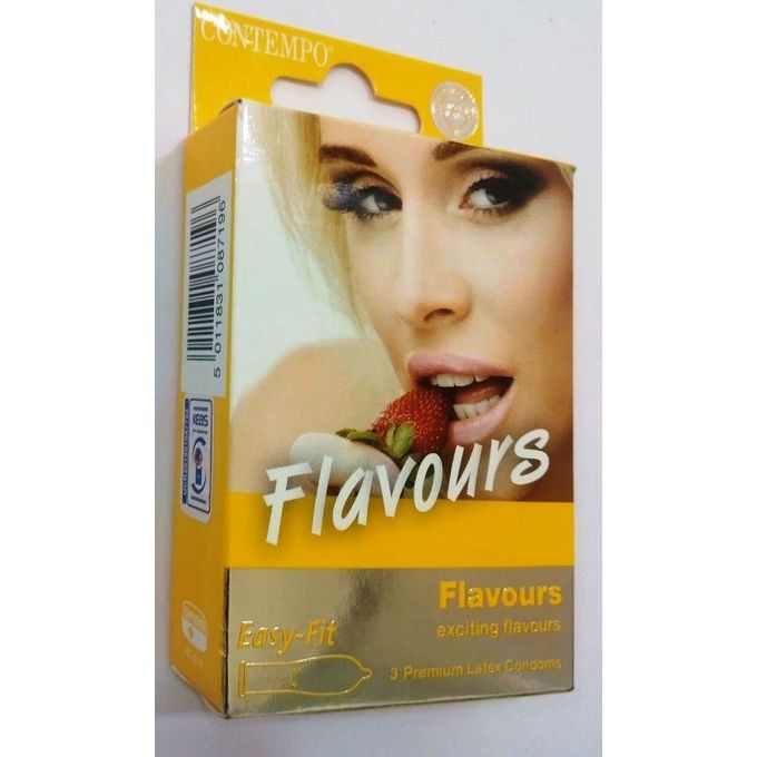 Contempo Flavours Condoms 3's