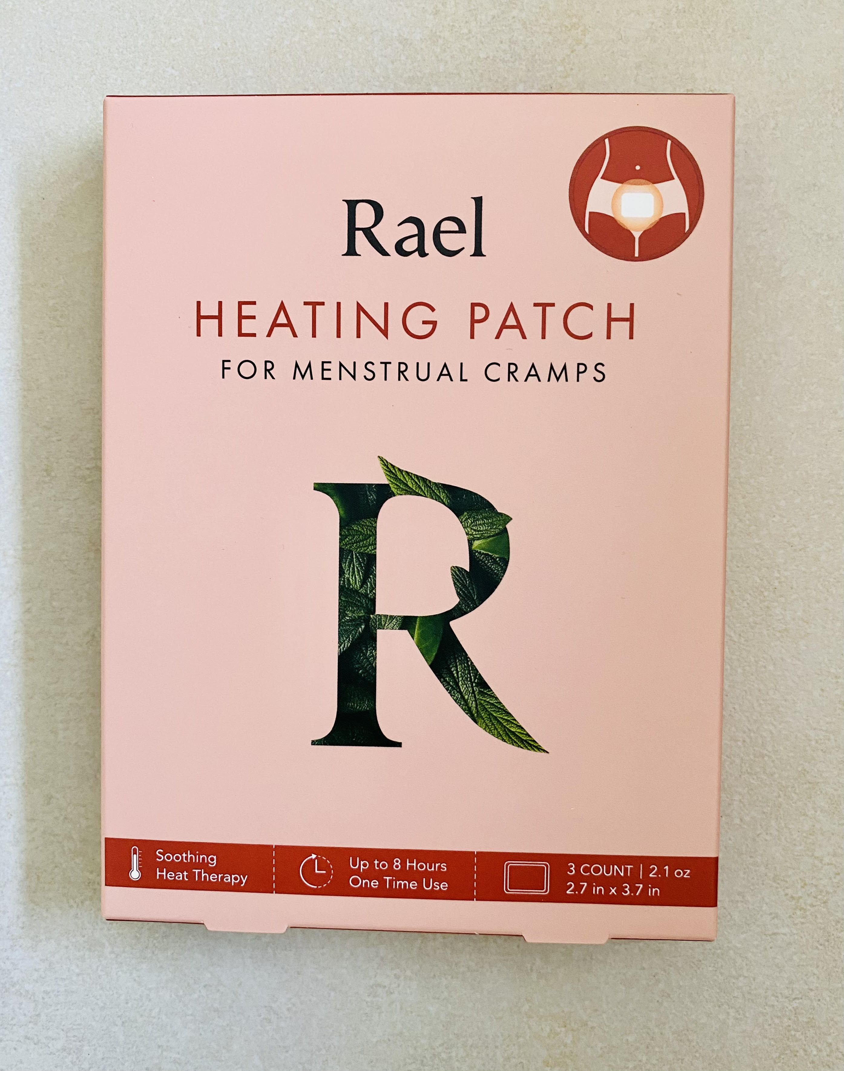 Rael Natural Herbal Heating Patches For relief from Menstrual Cramps BEST SELLING IN USA