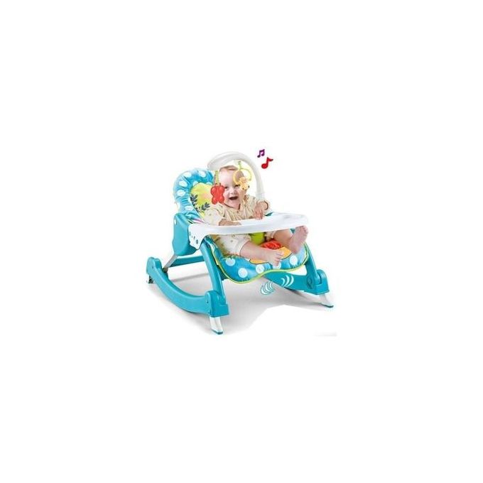 3 In 1 Baby Rocker/Rocking Chair With Music -blue