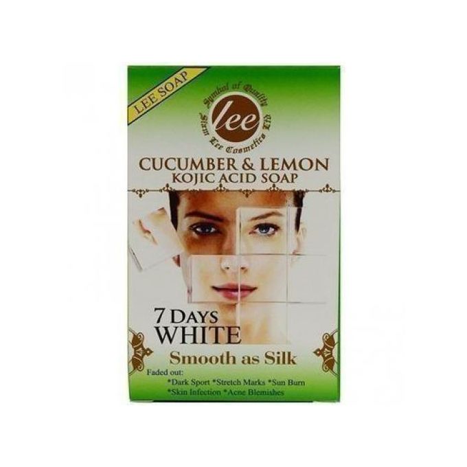 Lee Kojic Acid Soap (7 Days White Soap) Cucumber And Lemon