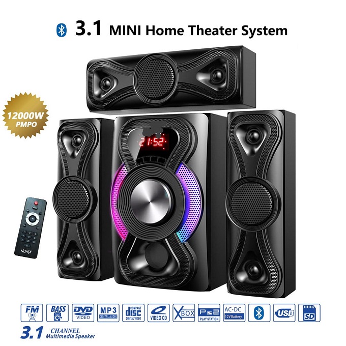 3.1Ch MINI Home Theater Speaker System Woofer