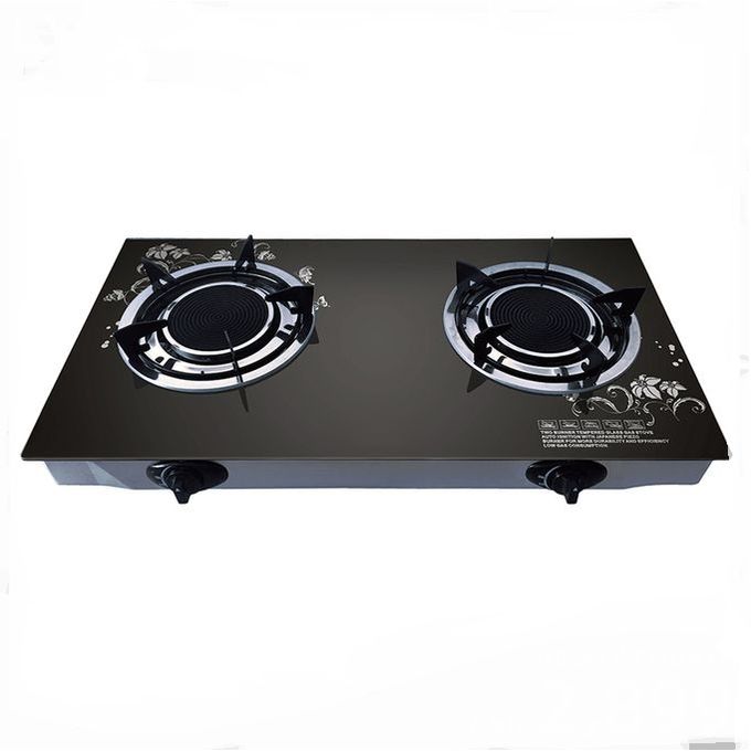 AILYONS 2 Burner - Glass Top And Infrared Gas Stove Double Burner