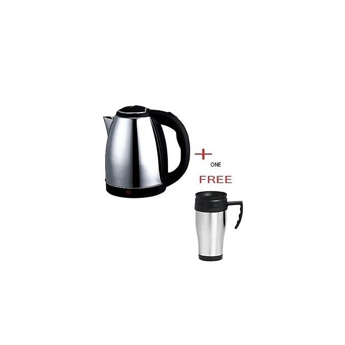 AILYONS Kettle (Electric Cordless) + A FREE Travel Mug - Silver