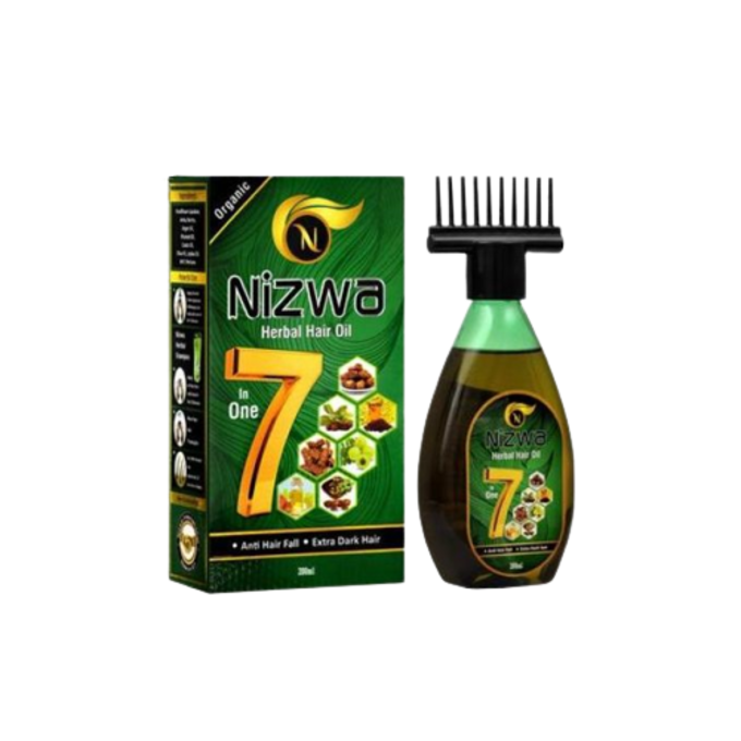 Nizwa 7in1 HERBAL Hair Oil.  Makes hair Shinny, smooth, silky dark & Prevent Hairfall