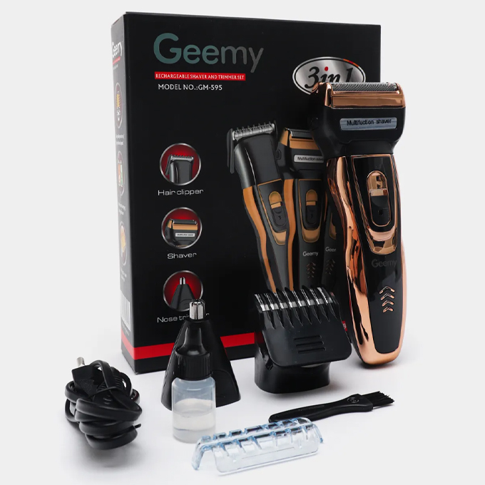 Geemy 3in1 Rechargeable Hair Clipper