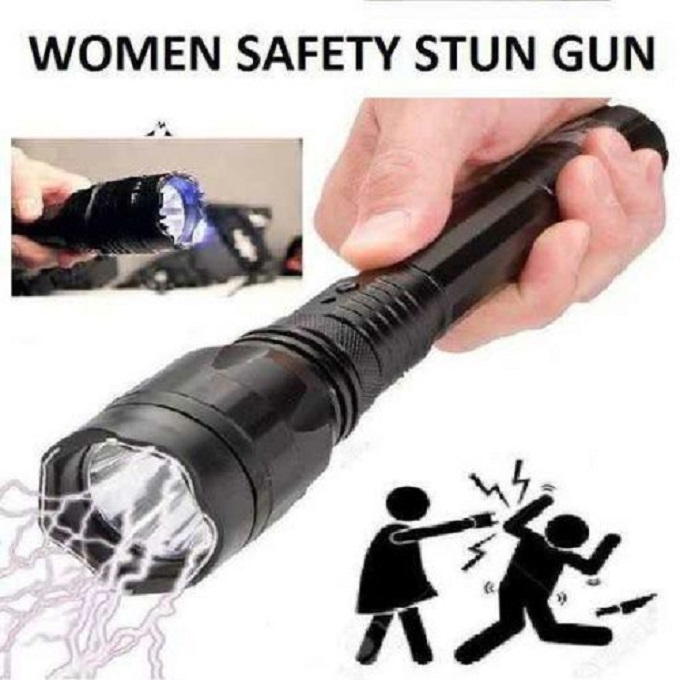 Modern Self-Defense Torch with Electric Shock 