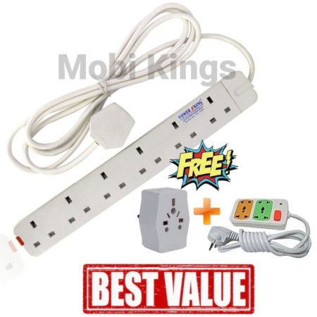 Power King High Quality 6 Way Extension + Free Gifts