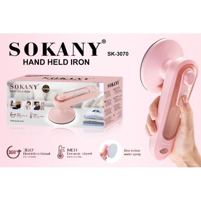 Sokany Travel Hand Held Iron/Garment Steam Brush