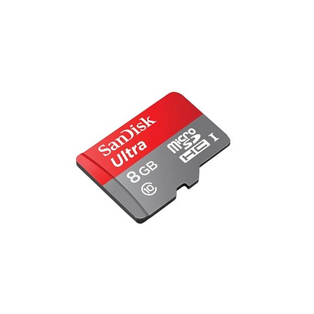 Sandisk 8GB Ultra UHS-I microSDHC Memory Card (Class 10)