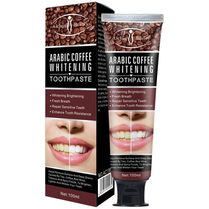 Aichun Beauty Arabic Coffee Whitening Toothpaste Fresh Breath Repair Sensitive Teeth
