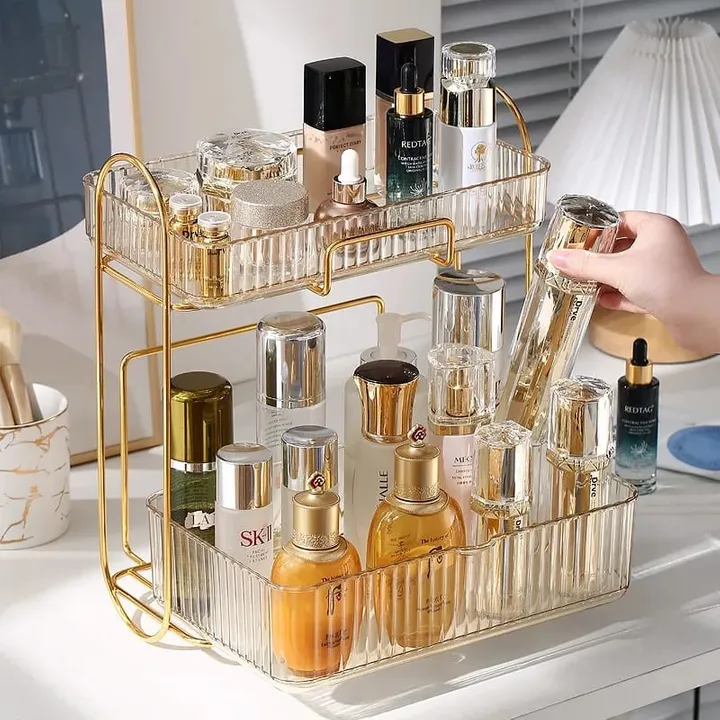 Buy Acrylic Double layer cosmetic Makeup organizer Perfume