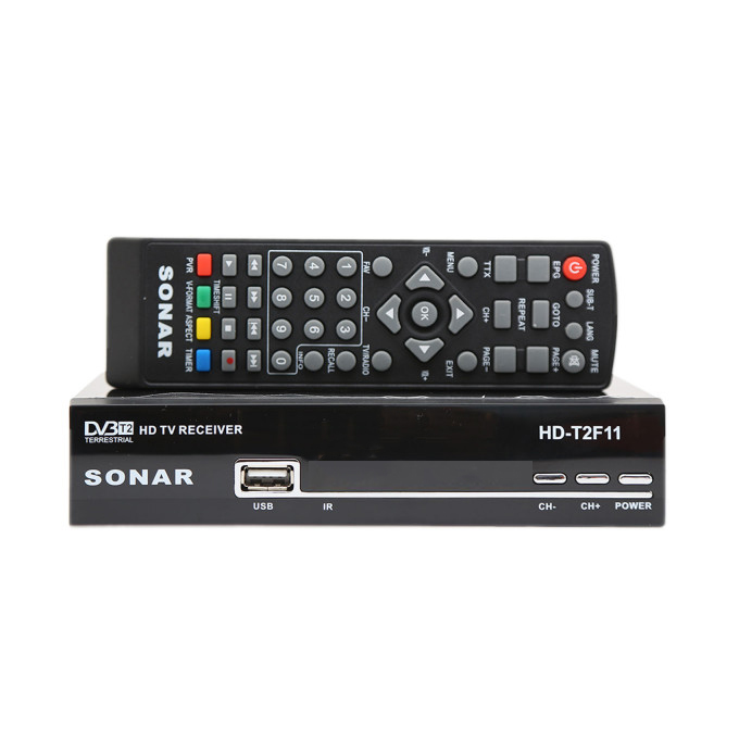 Sonar Full HD Digital Receiver No monthly charges. Free To Air Digital Set Box Decoder Black