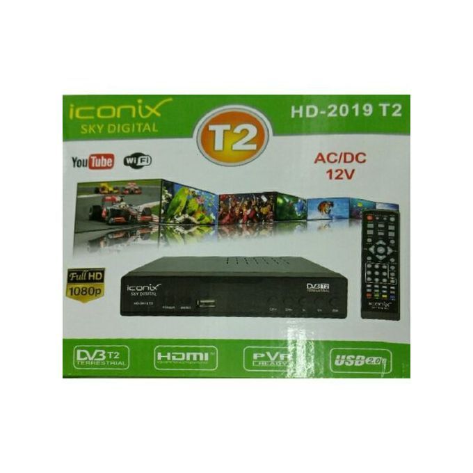Iconix Free To Air Decoder HDMI Connects WIFI And Youtube