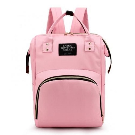 Fashion Backpack Mummy Diaper Nappy Bag - Pink