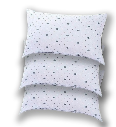 Fiber Hollow Pillow 600gms (each) 3 Pieces in 1 Set- White
