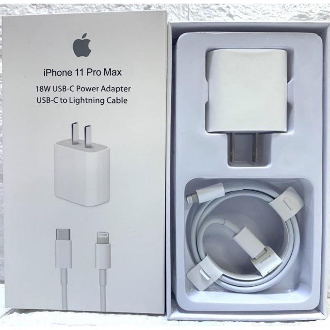 Original Apple iPhone 12 Pro Max 20W USB-C Power Adapter With USB-C to Lighting Cable