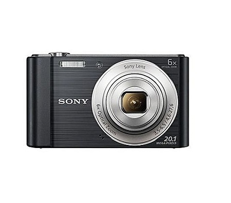 Sony DSC-W810 - Cybershot Digital Camera - 20.1 megapixels-6x optical zoom - Black