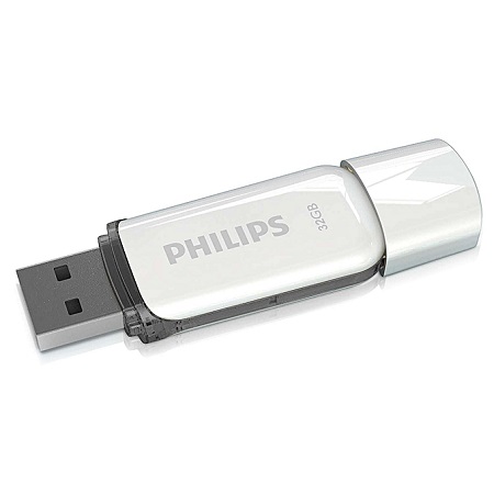 Philips 32GB flash drive 2.0 USB - White