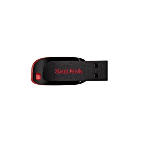 Sandisk Cruzer Blade Flash Disk - 16GB - Black & Red