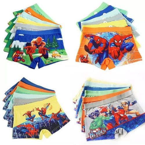 Fashion 6pcs Cartoon Themed Boys Cotton Shorts Underwear-M