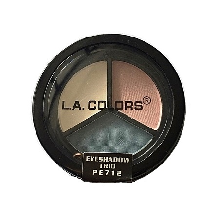 L.A. Colors Eyeshadow Trio - White Ice/Baby Pink/Tidal Wave