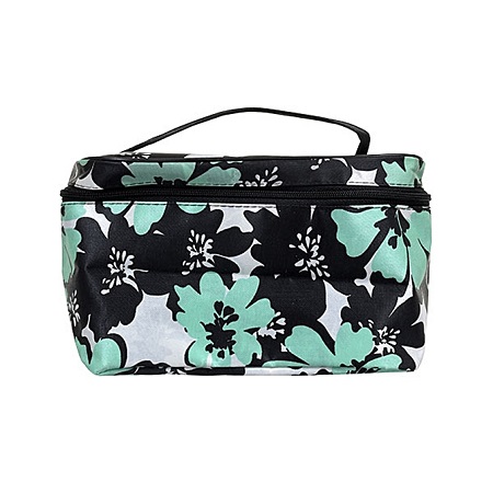 L.A. Colors Fashion Printed Cosmetic Bags with Straps - Green