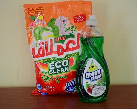 2in1 Cleaning Package: 1 kg detergent and 750ml dishwashing liquid