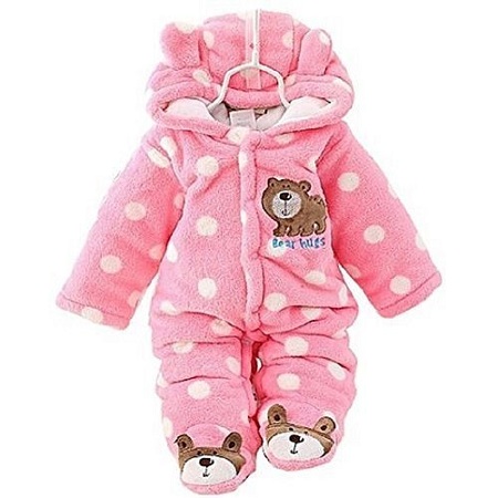 Generic Baby Winter Jumpsuit / Romper-pink